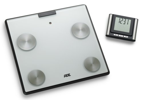 ADE BA 1205 Körperanalysewaage (Tragkraft 150 kg), Weiß