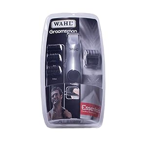 Wahl 9906-2017 Silver Groomsman Battery Hair, Beard and Moustache Trimmer Set - Image 4