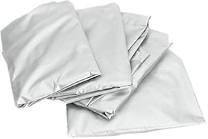 JROYSETER Juego de 4 cubiertas de neumáticos de protección solar Cubierta de la Llanta de plata universal se adapta a prueba de agua Tyre Protector para el carro SUV Camper (27~29in)