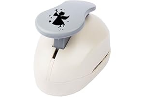 Ideen mit Herz Jumbo perforadora de, ángel con trompeta, 7 cm x 6,8 cm, diseño de perforación para papel, regalo colgante & aufleger Manualidades | Tarjetas de Navidad & decoración para Navidad