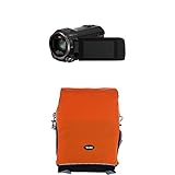 Ein Hauptfach und ein Fach mit Rollverschluss - flexible Gestaltung des separaten Einsatzes für die Kameraausrüstung - zusätzlich diverse Fächer aus Netzmaterial