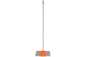 Delcasa Floor Broom With Strong Long Handle Upright Long Handle Sweeping Broom With Stiff Bristles Multipurpose Cleaning Tool Perfect For Home Or Office Use Ideal For All Sweeping Cleaning Job