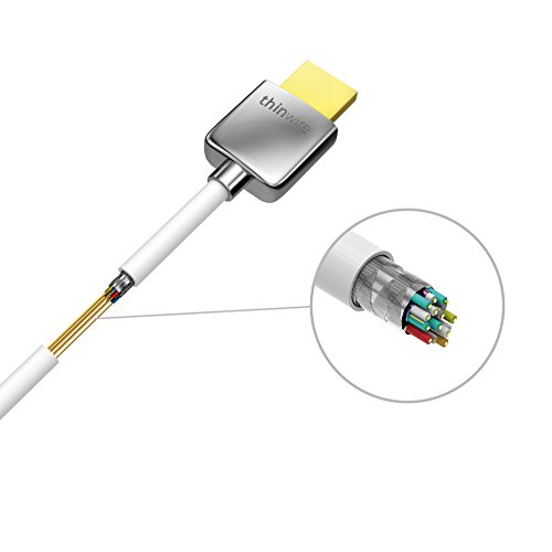 Sentivus UHD HDMI Kabel 3m weiß (4K, ARC, Ethernet) Premium ThinWire Series - 4