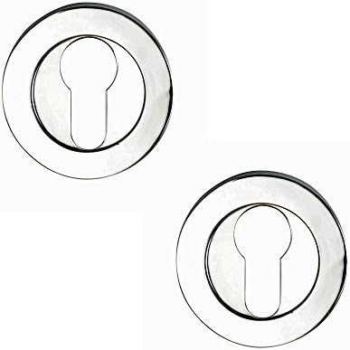 Excel Architectural DH3683 Round Euro Profile Escutcheon Set, Polished Chrome