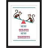Not My Circus Not My Monkeys - Unframed Print / Ungerahmter Druck