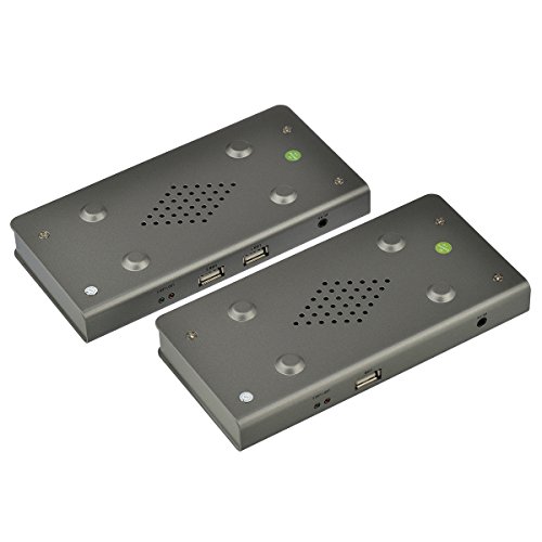 YINGLUN HDMI KVM über IP Extender Transmitter + Receiver 120m 365ft über Einzige CAT6 Ethernet Kabel befolgen TCP/IP Standard mit USB Port Netzteil - 7