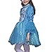 Produktbild Das beste Eiskönigin Prinzessin Kostüm Kinder Glanz Kleid Mädchen Weihnachten Verkleidung Karneval Party Halloween Fest