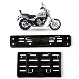GHS Number Plate Frame Cover Type for Bajaj Avenger(Set of 2)