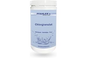 PFAHLER´S WHIRLPOOLSTUDIO Chlorgranulat Whirlpool, Pool 1 kg schnell und rückstandsfrei löslich Schnell Chlor Granulat