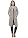 MansiCollections Beige Longline Cardigan For Women RS.1299.00