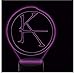 Produktbild 3D Led Wissenschaft Form Nachtlicht 7 Farben Ändern Atmosphäre Touch Button Emblem Tischlampe Usb Musik Leuchte Home