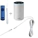 Produktbild MERES 3M DC Stecker Verlängerungskabel für Amazon echo 1st Gen / 2nd Gen Netzteil mit kostenlosem Amazon Voice Remote Schutzkoffer , AC adapter kabelverlängerung für Echo Plus (White N9.8 FT)