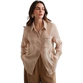 Pataka Devi Women Pure Cotton Formal Shirt with Tonal Lace Detailing, Lightweight Breathable Fabric, Regular Fit Office Wear 