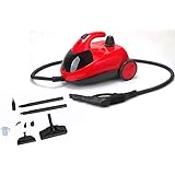 Vaporeta 3,5 bares 1500W accesorios multiusos 1,5 litros robot limpieza vapor (ROJO)