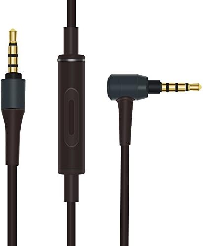 Inline Remote Control Cord Audio Cable for Audio Technica ATH-MSR7 Sony MUC-S12SM1 MDR-1A Headphones