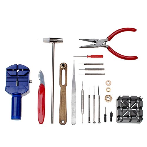 DIKETE® 16 tlg. Uhrenwerkzeug Set Uhrenmacher Feinmechanik Werkzeug Reparatur Set Uhr Öffner Werkzeug Kit Reparatur Pin Neu - 2