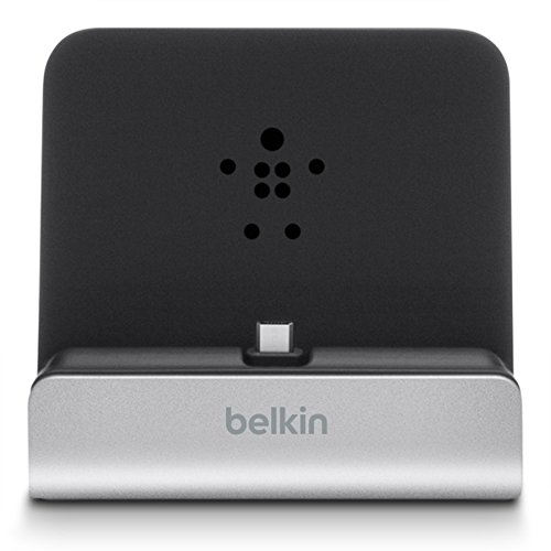 Belkin PowerHouse Micro-USB Dock XL (geeignet für Android Tablets und eReader) silber