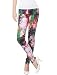 Allegra K Women Elastic Waist Cartoon Graffiti Skinny Leggings Footless Tights