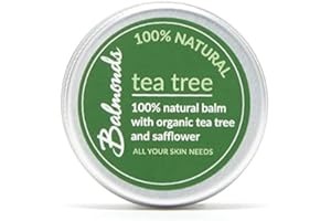 Balmonds Tea Tree Balm for Cold Sores Fungal Conditions Acne Spots and Insect Bites (50ml)