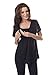 Comfortable 2in1 Maternity and Nursing Top Tunic Size 8 10 12 14 16 18 Variety of Colours 7042 (UK 10, Black)