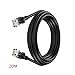 Produktbild OPUSS anti-interference RJ45 CAT5 Ethernet LAN Netzwerk-Kabel, Schwarz, Verlängerungskabel für elektronische Geräte, 20 m