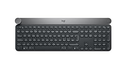 Logitech Craft Clavier sans Fil pour Windows, Mac - avec Molette de Contrôle Contextuel pour un Contrôle Créatif et Productif - QWERTY, Espagnol