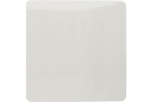 TRENDI SWITCH Trendi Artistic Modern Glossy Tactile Single Blanking Plate White ART-BLKWH