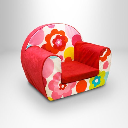 Ready Steady Bed Childrens Toddlers Foam Armchair, Flower Dot