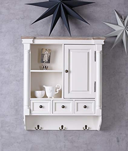 Wandschrank Landhausstil Wandboard Hängeregal Küchenschrank Tür und