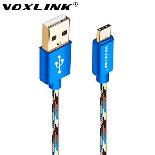 USB-C-Kabel,VOXLINK 3er-Pack 2m USB-C auf USB A (Typ C zu Typ A) C-Kabel USB-Typ für OnePlus 3, HTC 10, LG G5, Lumia 950, New MacBook und mehr,3 Farben - 6