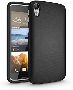 HTC Desire 828 Case, Textured Full-Body Cellphone Protection Shockproof PC Hard Back Case for HTC Desire 828 ( Color : Black )