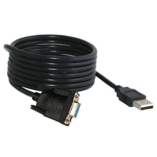 USB zu RS232, USB 2.0 männlich zu Seriell (9pol) männlich DB-9 RS-232 Adapter (FTDI Chipsatz) - 4
