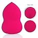 amoore Pack of 4 Makeup Sponge Makeup Applicator Latex-free Foundation Sponge Makeup Blender Set (RED)