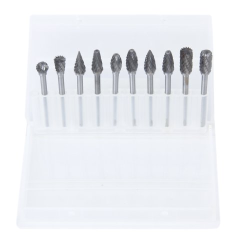 10pcs SCHAFTFRaeSER Tungsten Stahl YG8 Fraeser 6mm Kopfdurchmesser - 3