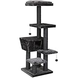 Europet Bernina 431-422427 Katzenkratzbaum Trend North Dakota, circa 48 x 48 x 141 cm, grau