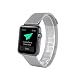 Produktbild Für Apple Watch, mit einzigartige Magnet Lock, Loop Edelstahl Milanaise Armband Strap Band für Apple Watch keine Schnalle benötigt(42mm silver)
