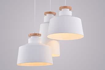 Hängelampe holz design
