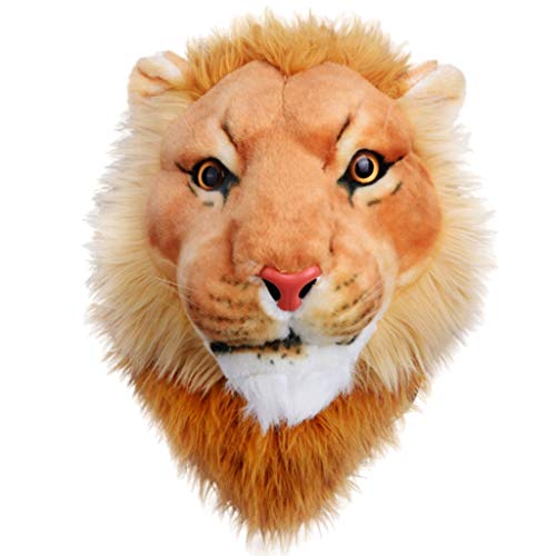 Preisvergleich Produktbild BAGBB Kreative Löwenkopf 3D Rucksack Männer Und Frauen Trend Tier Tasche Persönlichkeit Umhängetasche Lässig Tasche (Farbe : Gold, größe : 40 * 30 * 51cm)