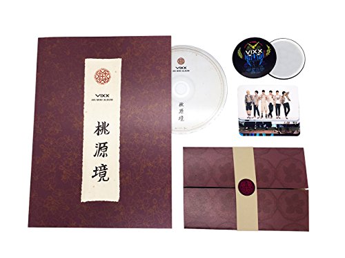Preisvergleich Produktbild VIXX 4th Mini Album - The Peach Blossom Spring [ Birth Flower Ver. ] CD + Photobook + Postcard + Bookmark + FREE GIFT / K-pop Sealed