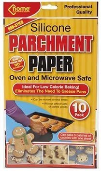 Silicone Parchment Paper10 Sheets Oven and Microwave Safe no Need to Grease Pans