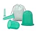 Produktbild XFairy 4 Stück Schröpfende Therapie Vacuum Silikon Schröpfen Cups Anti Cellulite Vakuumbecher Massage Silikon Saugnäpfe für Anti Cellulite Schröpftherapie Set