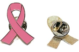 IVESION Pink Ribbon Enamel Pin Badge Brooch Breast Cancer Survivor Awareness Thank You Doctor Nurse Proud Pride Hero