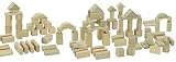 Heros 100010131 – 100 Natur-Bausteine in der Trommel zur Aufbewahrung – hochwertiges Buchenholz – Holzbausteine Made in Germany - 2