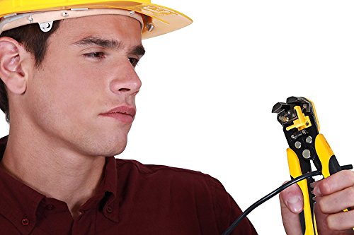 Automatische Abisolierzange Crimpzange selbsteinstellend verstellbar Feinjustierung über Einstellschraube AWG Entmanteler Isolierzange - 5