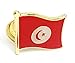 Produktbild National Land Flagge Tunesien Emaille Brosche | Hohe Qualität Metall Emaille Pin Badge Revers Brosche Neuheit zum Sammeln Geschenk Schmuck für Kleidung Shirt Jacken Mäntel Krawatte Hüte Kappen Taschen Rucksäcke