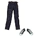Produktbild chiwanji 1/6 Scale Schwarze Männer Jeanshose Jeans Hosen und Sportschuhe für 12 Zoll Action Figuren