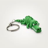 Timsah Fig&uuml;r&uuml; Anahtarlık, Hediyelik &Ccedil;anta Aksesuarı ve Hareketli Oyuncak | Crocodyo (Bursaspor)