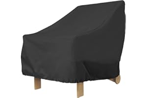 OROMYO Adirondack Stuhl Abdeckung 91x85x80cm 210D Oxford-Gewebe Gartenmöbel-Abdeckung Wasserdicht Staubdicht UV-beständig