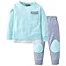 Produktbild Heligen Kleinkind Outfit Neugeborenen Kleinkind Baby Mädchen Jungen Weich Baumwolle T Shirt Tops + Patchwork Hosen Outfits Set Kleidung Herbst Kleider Set