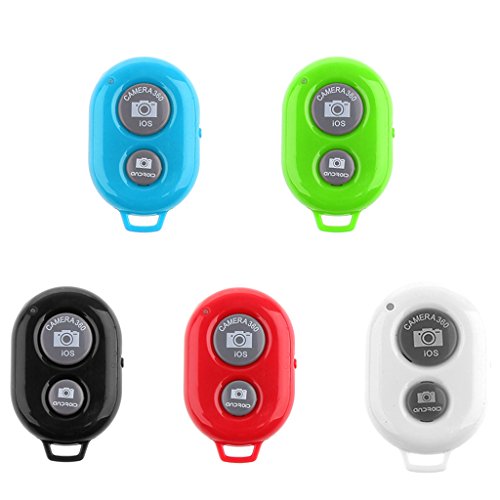 MagiDeal Pulsante di Scatto Remoto Bluetooth Monoposto Stick Selfie per Cellulare Android iPhone iPad Tablet - Nero